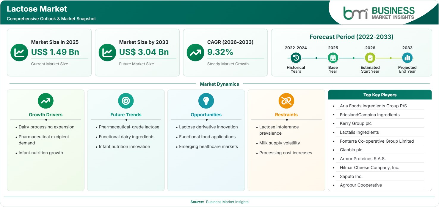 Lactose Market Strategic Framework